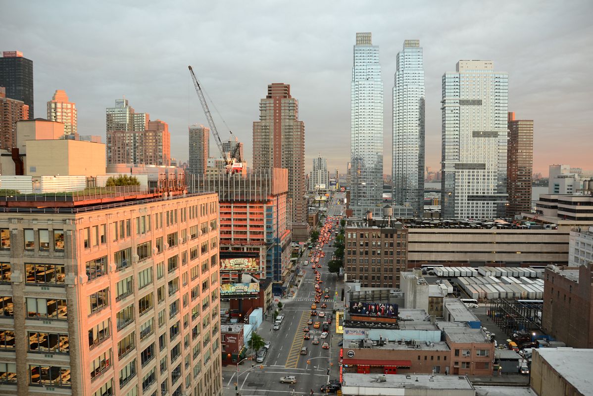 30 Silverbank Apartments, 11th Avenue And Silver Towers At Sunset From New York Ink48 Hotel Rooftop Bar